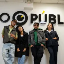 VOCES. Gianfranco Rodríguez, Carolina Carbajal, Kiara Price Escobar y Franz Armas fueron los expositores del conversatorio Hip Hop y Democracia.