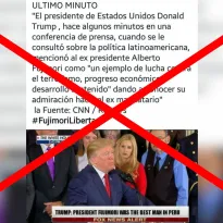 Es falso que Donald Trump elogió a Alberto Fujimori como un presidente ejemplar