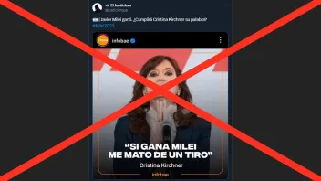 FALSO. Vocero de Cristina Fernández descartó la versión.