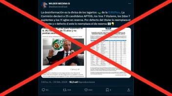 Es falsa la versión de Wilber Medina acerca de que existen “miembros de reserva” para reemplazar a los suplentes de la JNJ 