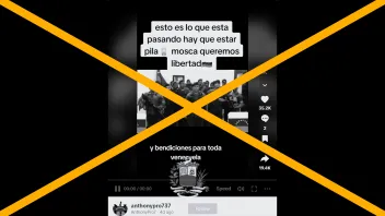 Es engañoso el video viral de TikTok de militares declarándose en rebeldía en Venezuela