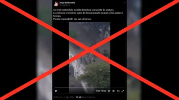 Video compartido como actual por Jorge del Castillo sobre ataque en Venezuela en realidad es de hace 7 años