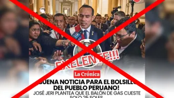 Es falso que el presidente José Jerí planteó la reducción del precio de balón de gas a 25 soles